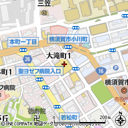 さいか屋横須賀店メガネサロン周辺の地図