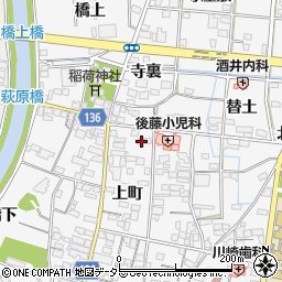 愛知県一宮市萩原町萩原替土1320周辺の地図