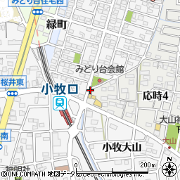 愛知県小牧市応時4丁目54周辺の地図