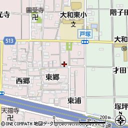 愛知県一宮市大和町戸塚東浦周辺の地図