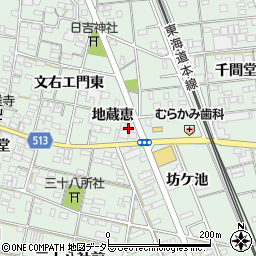 愛知県一宮市大和町妙興寺地蔵恵82周辺の地図