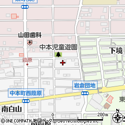 愛知県岩倉市中本町北加路桶周辺の地図