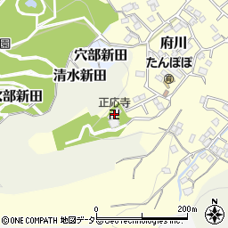 正応寺周辺の地図