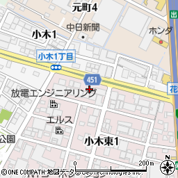 株式会社ランダルコーポレーション　名古屋サテライト周辺の地図