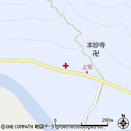 京都府南丹市美山町上司溝ノ上23周辺の地図