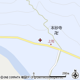 京都府南丹市美山町上司溝ノ上23-1周辺の地図