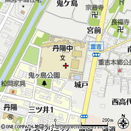 愛知県一宮市丹陽町三ツ井金徳寺周辺の地図