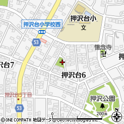 愛知県春日井市押沢台6丁目周辺の地図