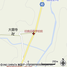 旧奥田原学校前周辺の地図