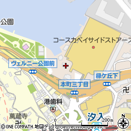 牛角 横須賀汐入店周辺の地図