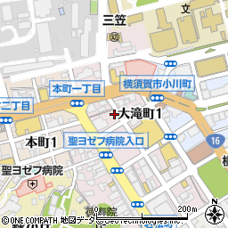 リパーク横須賀大滝町１丁目第５駐車場周辺の地図