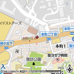 横須賀警察署本町交番周辺の地図