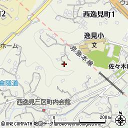 神奈川県横須賀市西逸見町周辺の地図