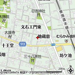 愛知県一宮市大和町妙興寺地蔵恵89周辺の地図
