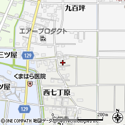 愛知県一宮市明地西七丁原36-8周辺の地図