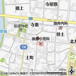 愛知県一宮市萩原町萩原替土1316周辺の地図