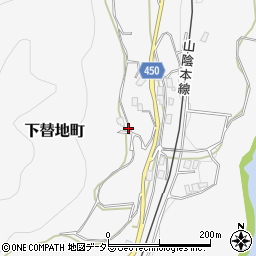 京都府綾部市下替地町大迫周辺の地図