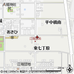 愛知県一宮市明地中七丁原周辺の地図