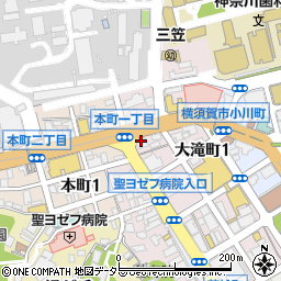 ａｐｏｌｌｏｓｔａｔｉｏｎセルフ横須賀中央ＳＳ周辺の地図