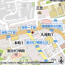 ａｐｏｌｌｏｓｔａｔｉｏｎセルフ横須賀中央ＳＳ周辺の地図