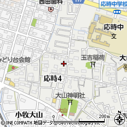 愛知県小牧市応時4丁目20周辺の地図