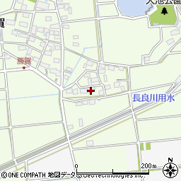 岐阜県海津市平田町勝賀1212周辺の地図