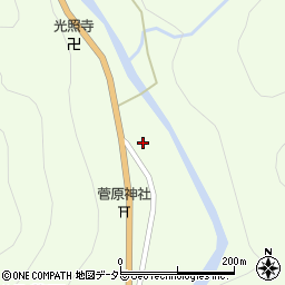 京都府南丹市美山町静原夷岩周辺の地図