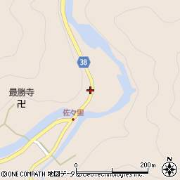 京都府南丹市美山町佐々里上野周辺の地図