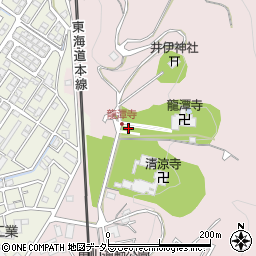 石田三成公座像周辺の地図