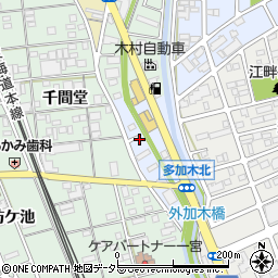愛知県一宮市丹陽町多加木（浅間堂）周辺の地図