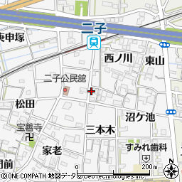 愛知県一宮市萩原町萩原大日29周辺の地図