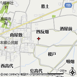 愛知県一宮市丹陽町重吉（四反畑）周辺の地図