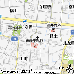 愛知県一宮市萩原町萩原替土1299周辺の地図