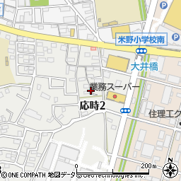 愛知県小牧市応時2丁目169周辺の地図