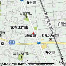 愛知県一宮市大和町妙興寺地蔵恵46周辺の地図