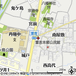 愛知県一宮市丹陽町重吉城戸124周辺の地図