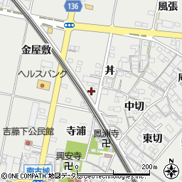 愛知県一宮市明地金屋敷106周辺の地図