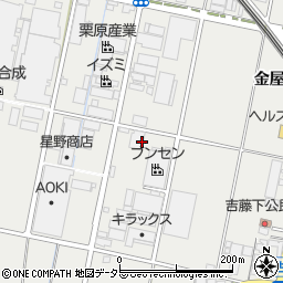 愛知県一宮市明地下柳之内周辺の地図