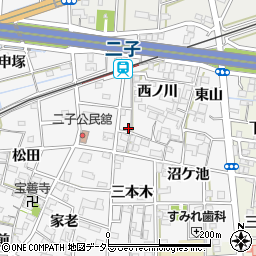 愛知県一宮市萩原町萩原大日31周辺の地図