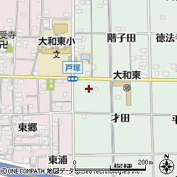 愛知県一宮市大和町妙興寺才田周辺の地図