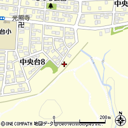 愛知県春日井市中央台8丁目11周辺の地図