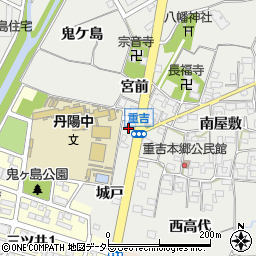 愛知県一宮市丹陽町重吉城戸122周辺の地図