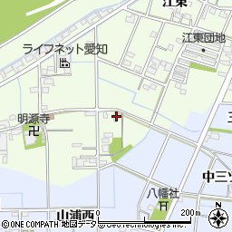 愛知県一宮市東加賀野井江西138周辺の地図