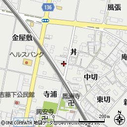 愛知県一宮市明地金屋敷103周辺の地図