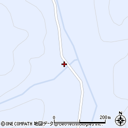 京都府京都市左京区久多上の町287周辺の地図