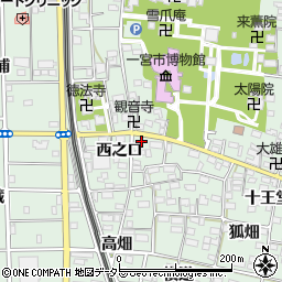 愛知県一宮市大和町妙興寺西之口周辺の地図