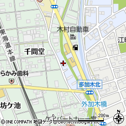 愛知県一宮市丹陽町多加木周辺の地図