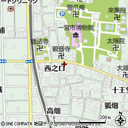 愛知県一宮市大和町妙興寺（西之口）周辺の地図
