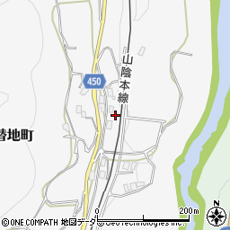 京都府綾部市下替地町北野周辺の地図