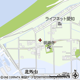 愛知県一宮市東加賀野井江西周辺の地図